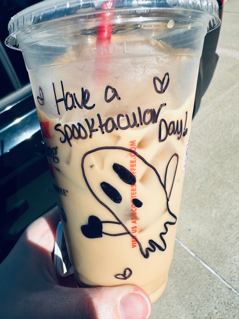 Photo of iced coffee.